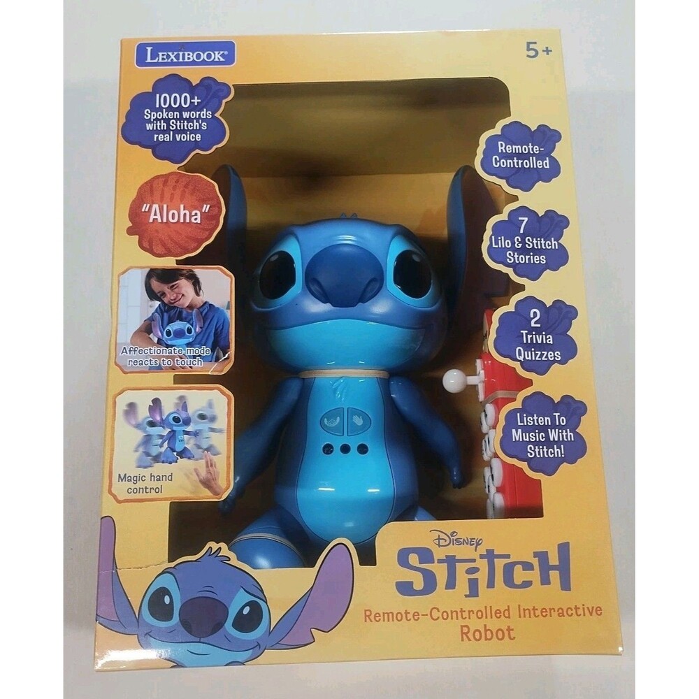 Disney Stitch Remote Controlled Interactive Robot Lexibook NEW